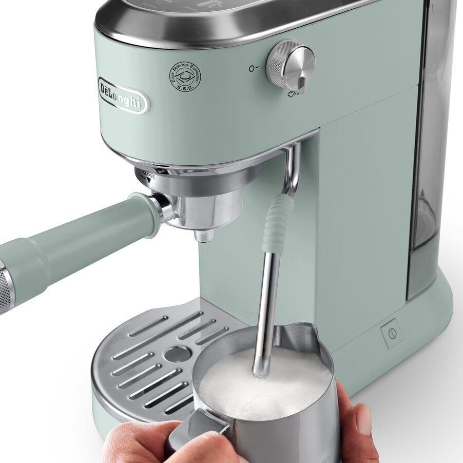 Delonghi EC890.GR Dedica Duo with Advanced Milk Steam Wand Manual Espresso Machine Green – image 6 of 8