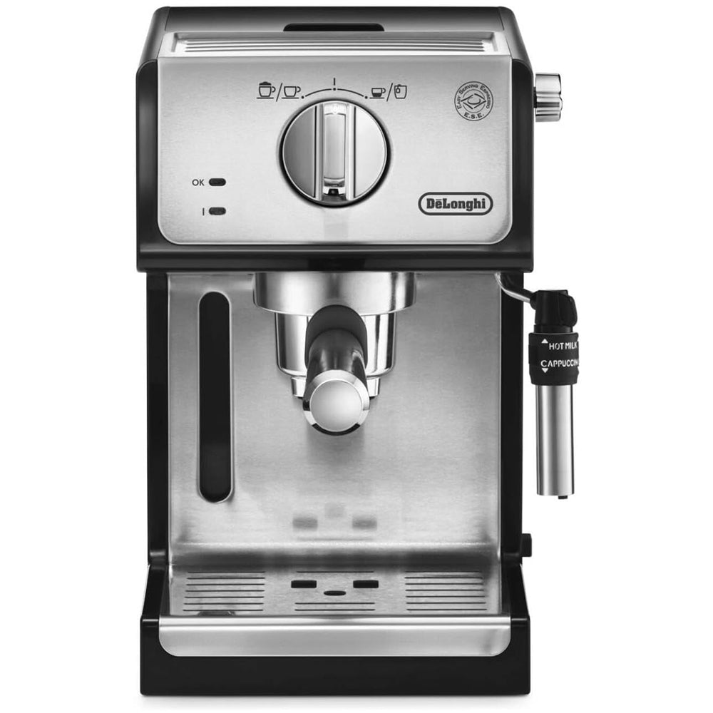 DeLonghi ECP35.31 Compact Manual Espresso Pump Coffee Machine Black and Silver – image 3 of 5