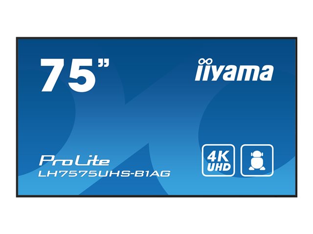 iiyama ProLite LH7575UHS-B1AG 75" LED-backlit LCD display - 4K - for digital signage