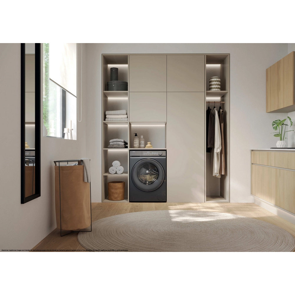 Haier X7 HW100-B14367GUUK 10kg 1400 Spin WiFi Connected Washing Machine Graphite - A Rated – image 9 of 10