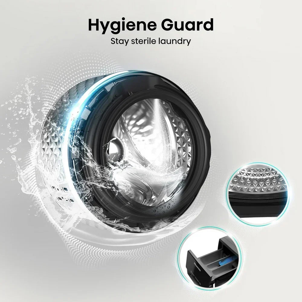 Hisense 3S Series WF3S8043BB3 WiFi-enabled 8kg 1400 Spin Washing Machine Black - A Rated – image 8 of 15