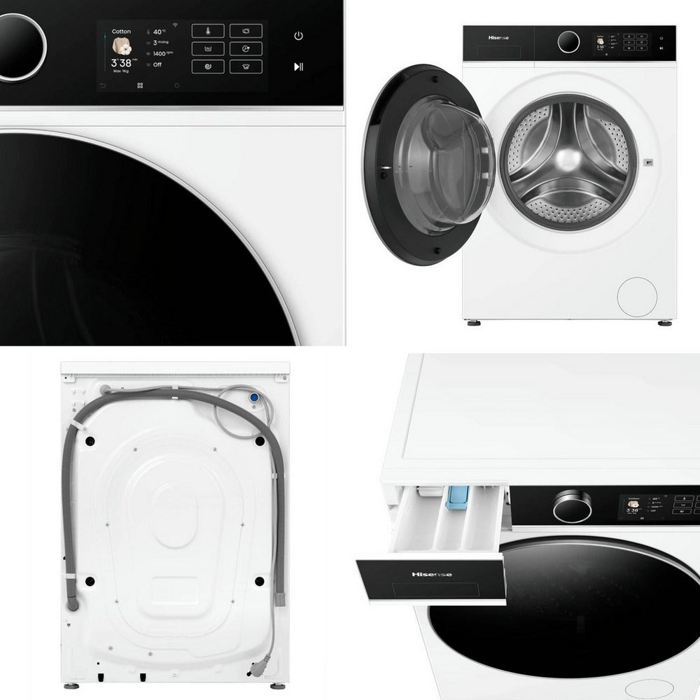 Hisense KitchenFit 5i Series WF5I9043BWFS 9kg 1400 Spin WiFi-enabled Freestanding Washing Machine White – image 15 of 28