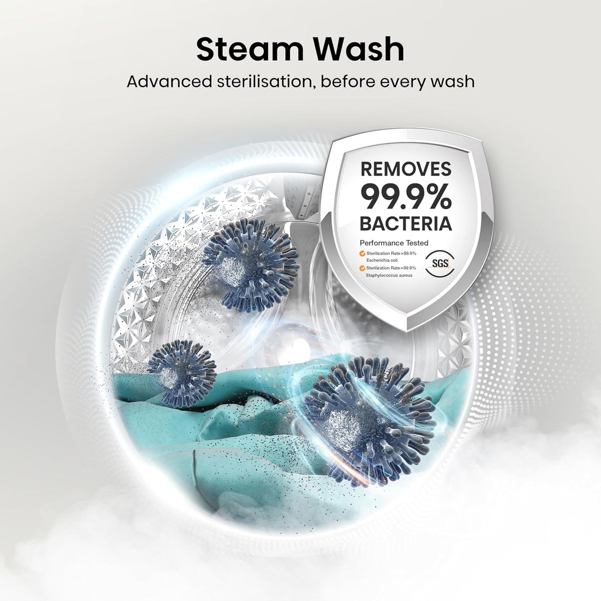 Hisense WD3S8043BW3 3S Series 8+5kg 1400 Spin WiFi-enabled Washer Dryer White – image 5 of 14