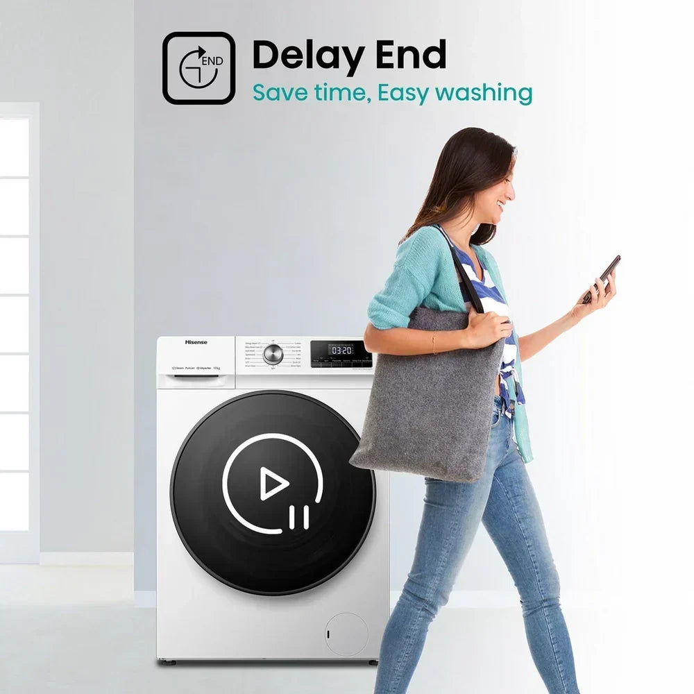 Hisense WFQA1014EVJM 3 Series 10 kg 1400 Spin Freestanding Front Load Washing Machine White – image 14 of 14