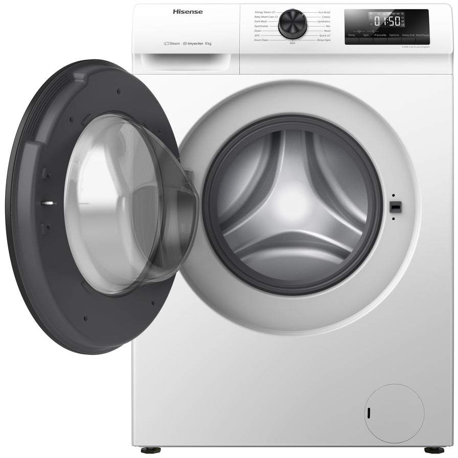 Hisense WFQP7012EVM 7kg 1200 Spin Freestanding Front Load Washing Machine White – image 2 of 9