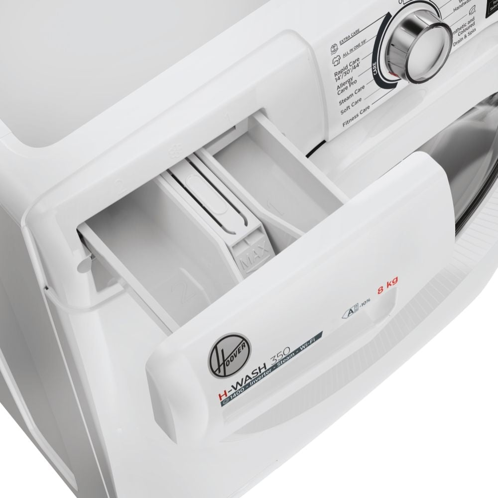 Hoover H3WPS486TAM6-80 8kg 1400 Spin Freestanding Washing Machine White A Rated – image 7 of 14
