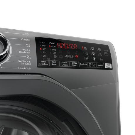 Hoover H3WPS496TMRR6 9kg 1400 Spin Washing Machine Graphite – image 7 of 10