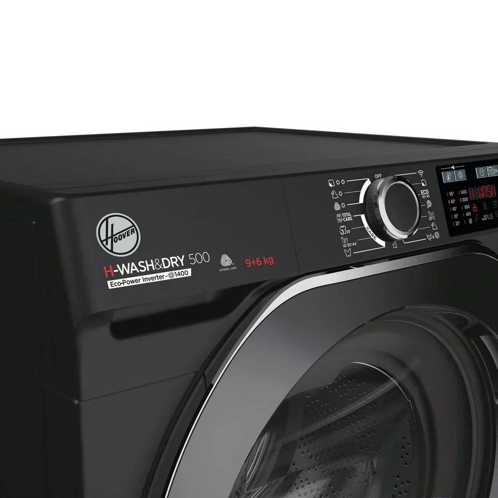 Hoover HD496AMBCB 1-80 H-WASH 500 WiFi Connected 9+6kg 1400 Spin Washer Dryer Black – image 4 of 6