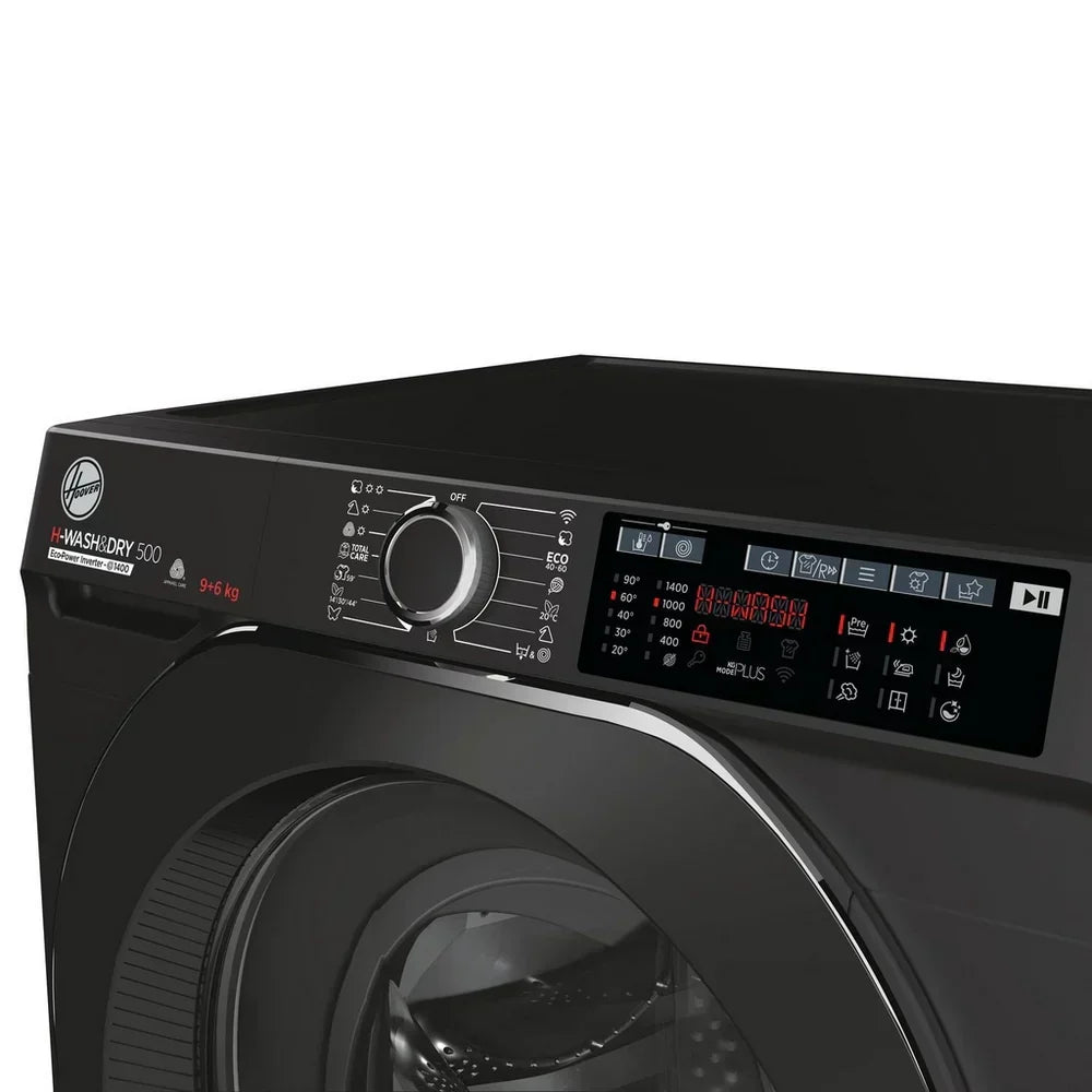 Hoover HD496AMBCB 1-80 H-WASH 500 WiFi Connected 9+6kg 1400 Spin Washer Dryer Black – image 3 of 6
