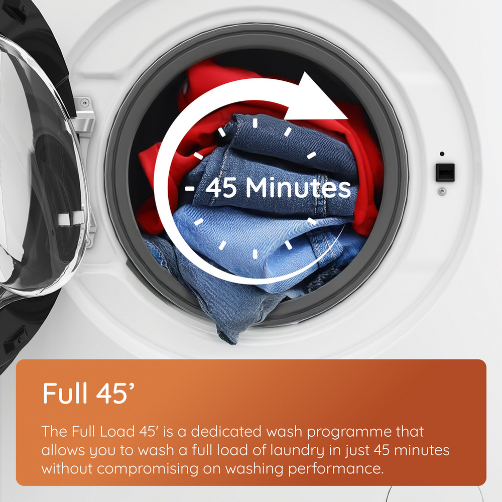 Hotpoint HBWH 93 CARE UK 9kg 1400 spin Freestanding Washing Machine White HBWH93CAREUK – image 3 of 11