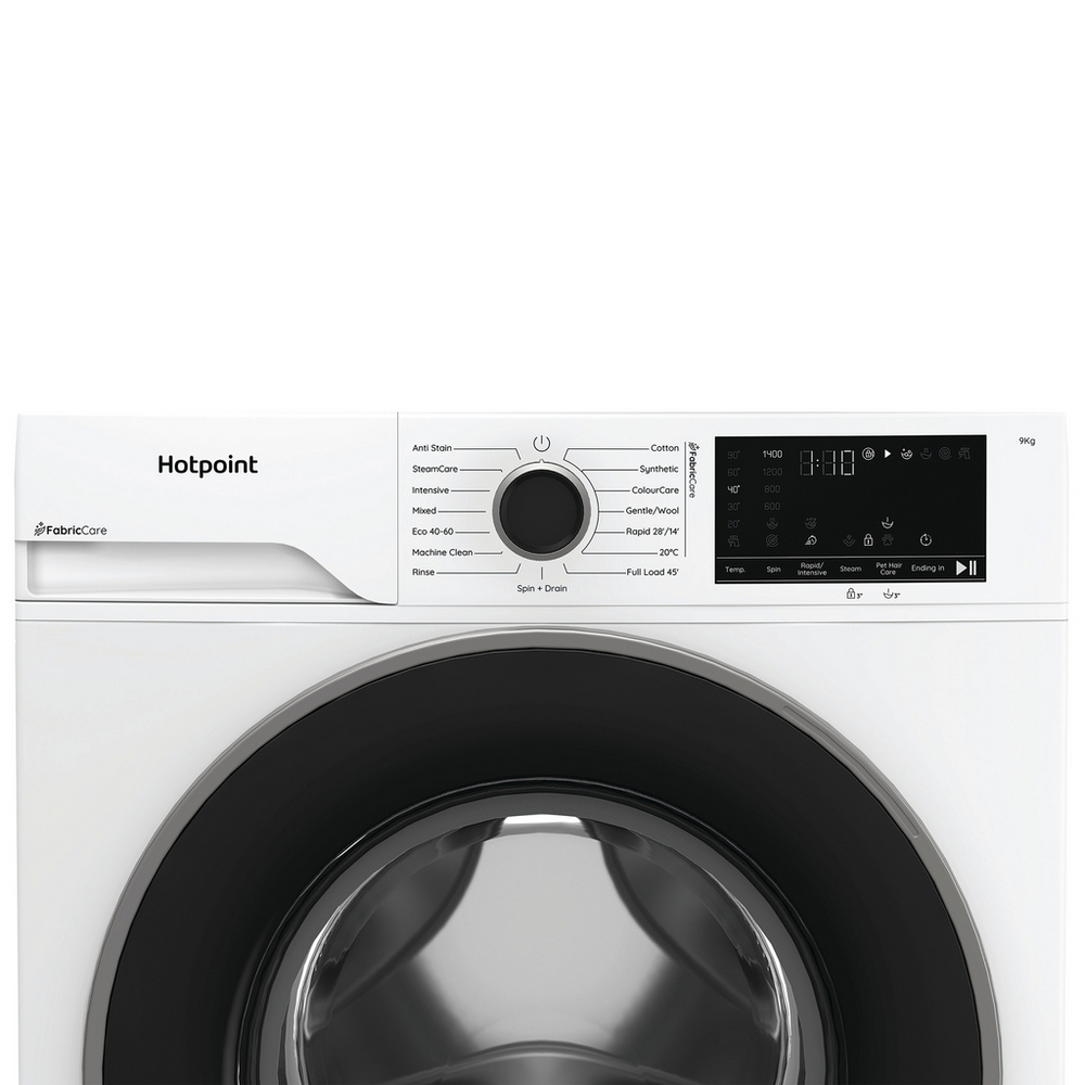 Hotpoint HBWH 93 CARE UK 9kg 1400 spin Freestanding Washing Machine White HBWH93CAREUK – image 2 of 11