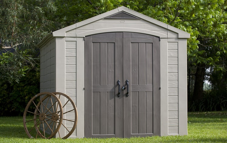 Keter Factor Shed 8x11ft Storage Shed- Brown – image 7 of 9