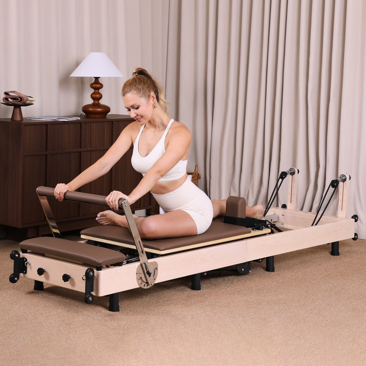 Reformora Maple Foldable Pilates Reformer – Studio-Level Foldable Reformer