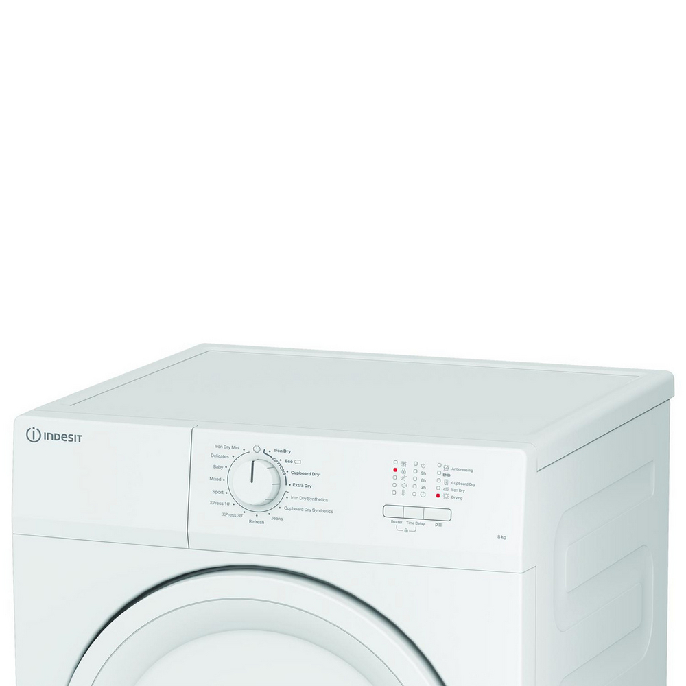 Indesit CYDA81WWGLUK Freestanding 8kg Vented Timer Dry White - Tumble Dryer – image 6 of 7