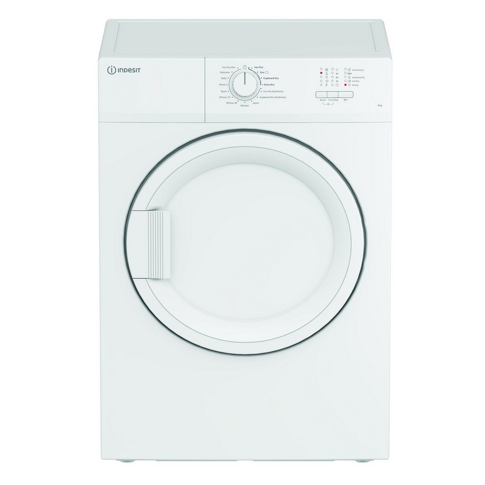 Indesit CYDA81WWGLUK Freestanding 8kg Vented Timer Dry White - Tumble Dryer – image 2 of 7
