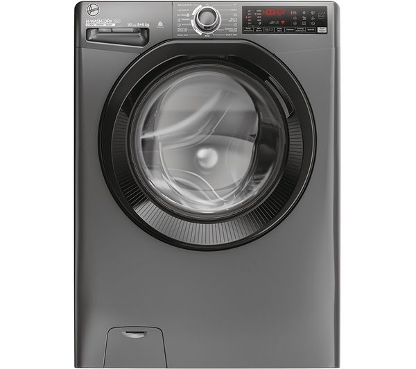HOOVER H Wash 350 H3DPS4866TAMBR80 WiFi-enabled 8 kg Washer Dryer - Graphite