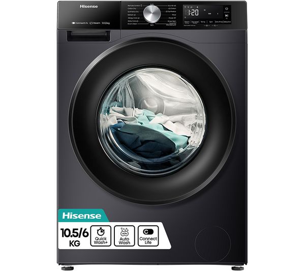 HISENSE 3S Series WD3S1043BB3 WiFi-enabled 10 kg Washer Dryer - Black