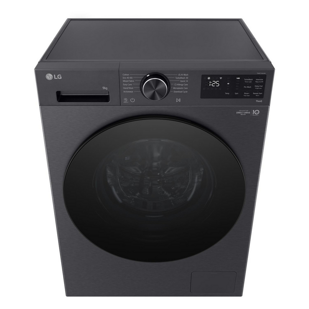 LG F2X50S9TBB 9kg 1200 Spin AI Direct Drive Freestanding Washing Machine Black – image 8 of 11
