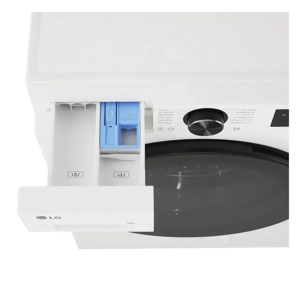 LG F2X50S9TWB VX50 Series 9kg 1200 Spin WiFi Enabled Front Load Washing Machine White - A Rated – image 5 of 10