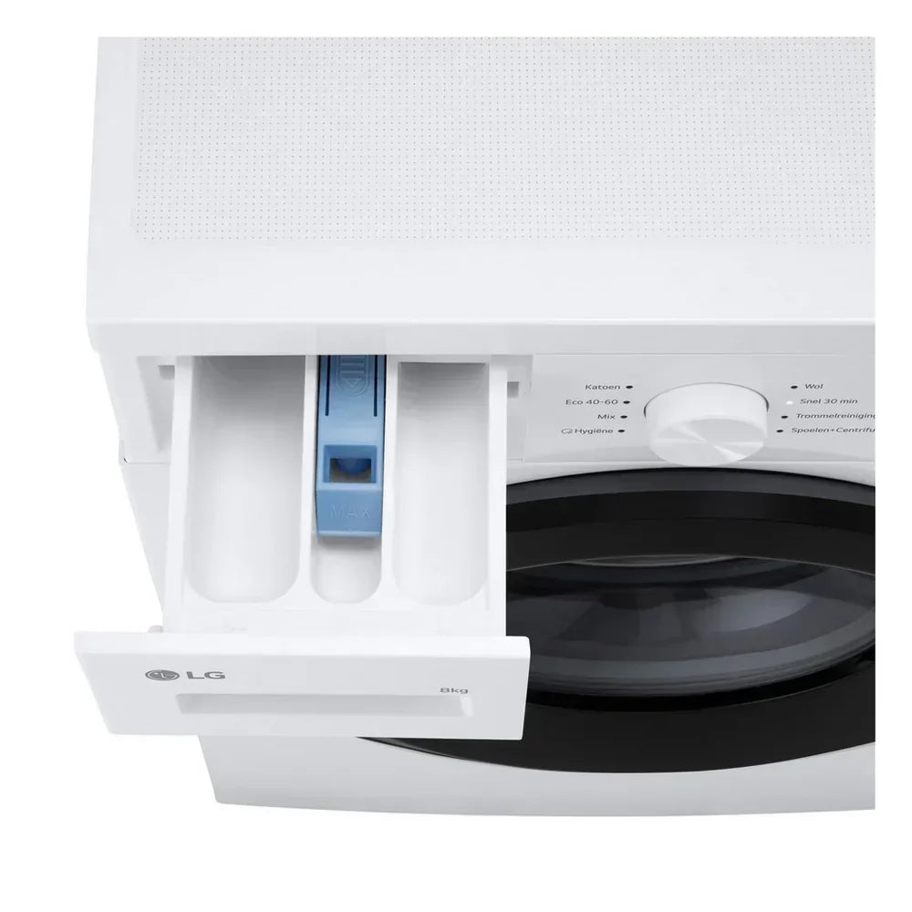 LG F4A10S8NWK 8kg 1400 Spin Front Load Washing Machine White - A Rated – image 5 of 11