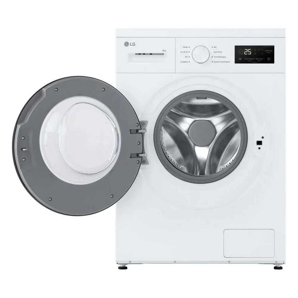 LG F4A10S8NWK 8kg 1400 Spin Front Load Washing Machine White - A Rated – image 2 of 11