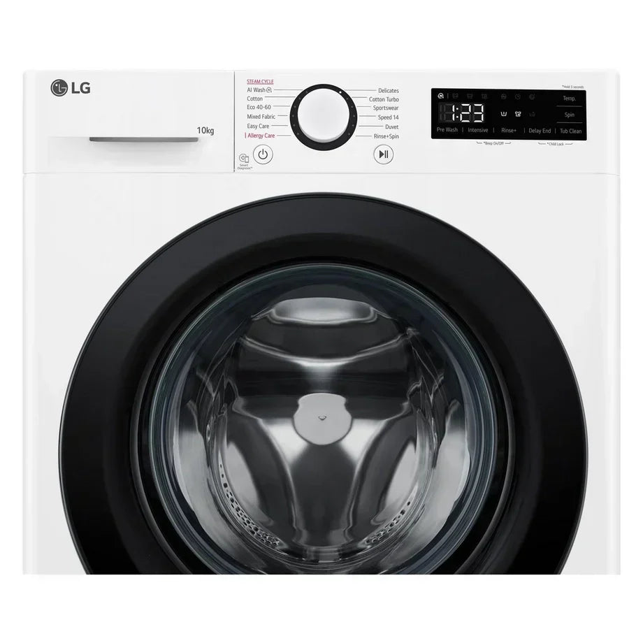 LG F4Y510WBLN1 Washing Machine Front Load 10 kg 1400 Spin White – image 2 of 14