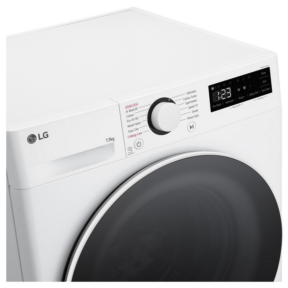LG F4Y513WWLN1 13kg 1400 Spin AI Direct Drive Freestanding Washing Machine White – image 12 of 17
