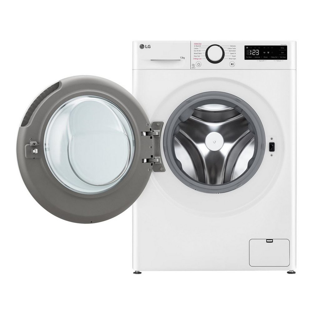 LG F4Y513WWLN1 13kg 1400 Spin AI Direct Drive Freestanding Washing Machine White – image 2 of 17