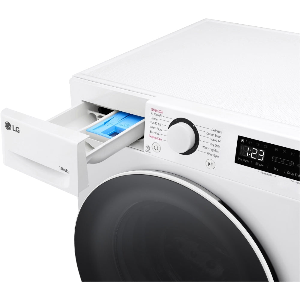 LG FWY606WWLN1 10+6kg 1400 Spin Washer Dryer White – image 16 of 17