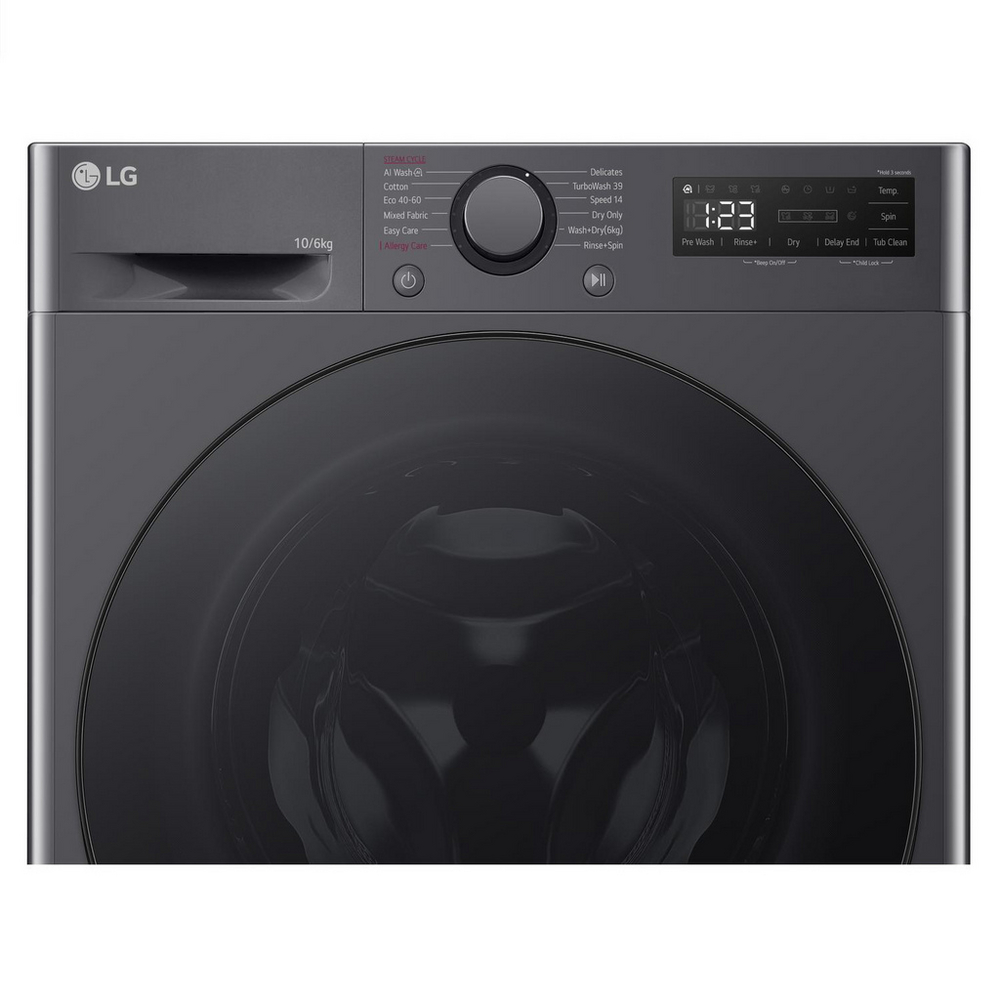 LG FWY706GBTN1 10+6 kg 1400 Spin Freestanding Washer Dryer Slate Grey – image 3 of 15