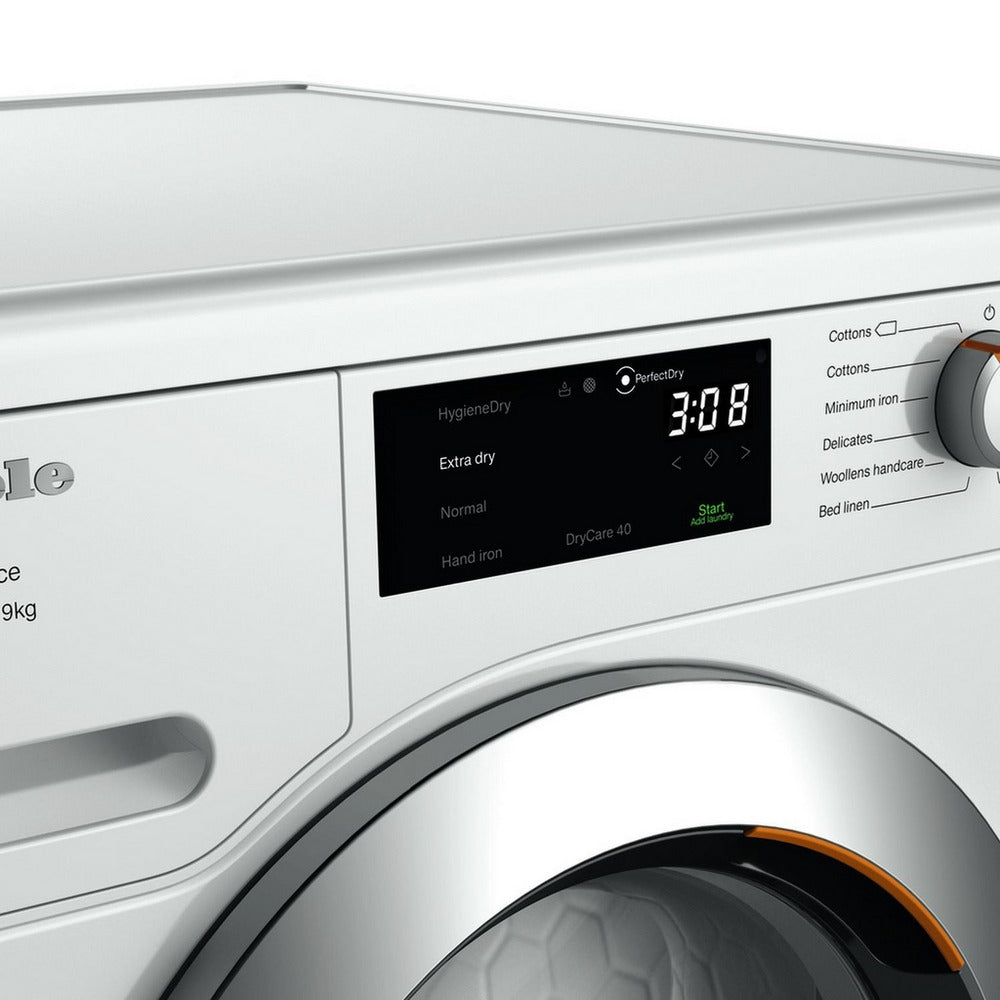 Miele TEH785 WP 9kg EcoSpeed Heat Pump Tumble Dryer White – image 4 of 8