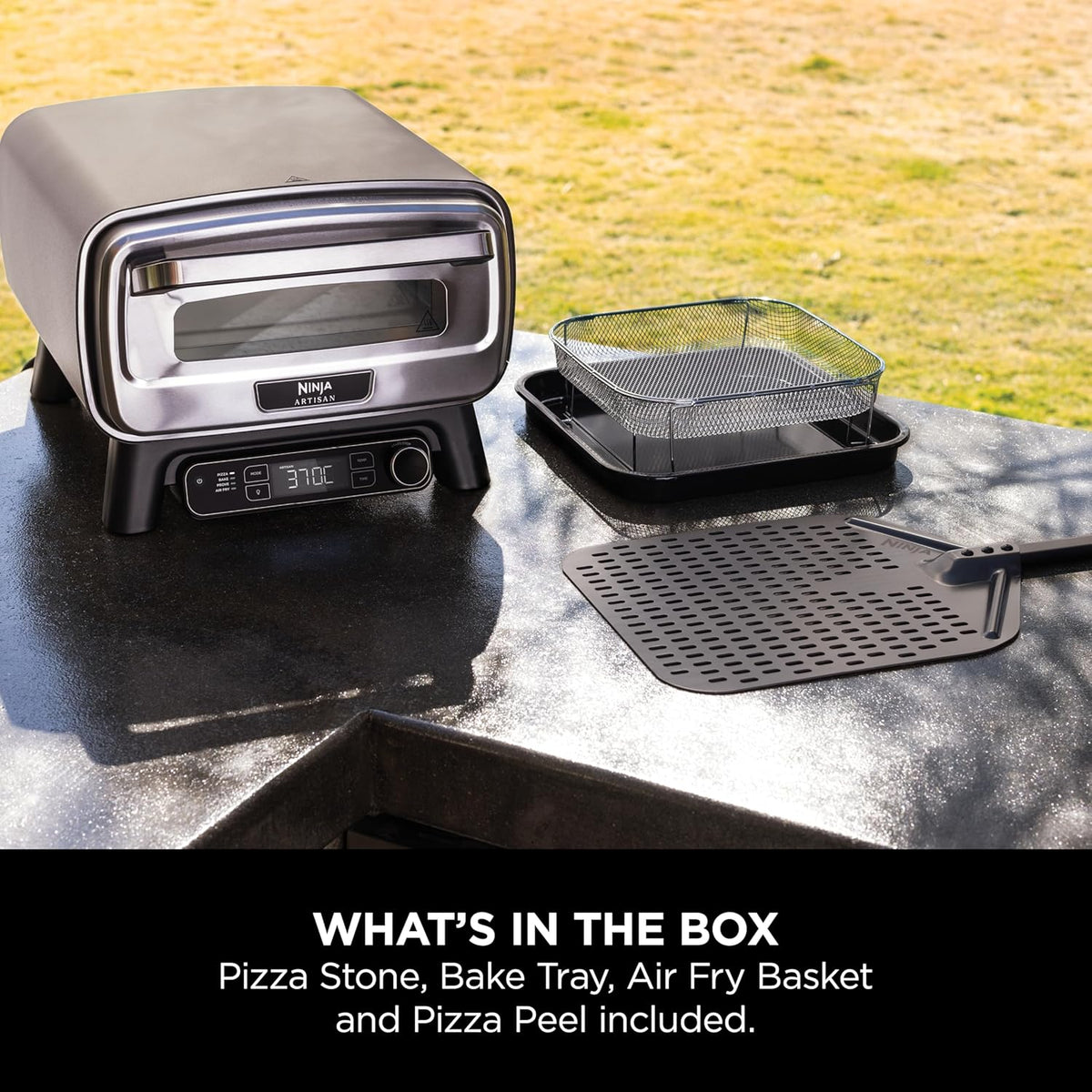Ninja Artisan MO201UK Electric Outdoor Pizza Oven and Air Fryer - Grey – image 8 of 11