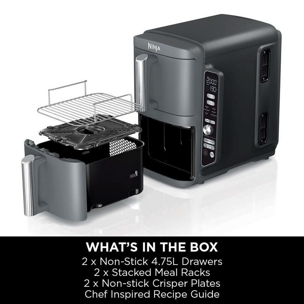 Ninja Double Stack XL 2-Drawer 9.5L Air Fryer Grey SL400UK – image 2 of 15