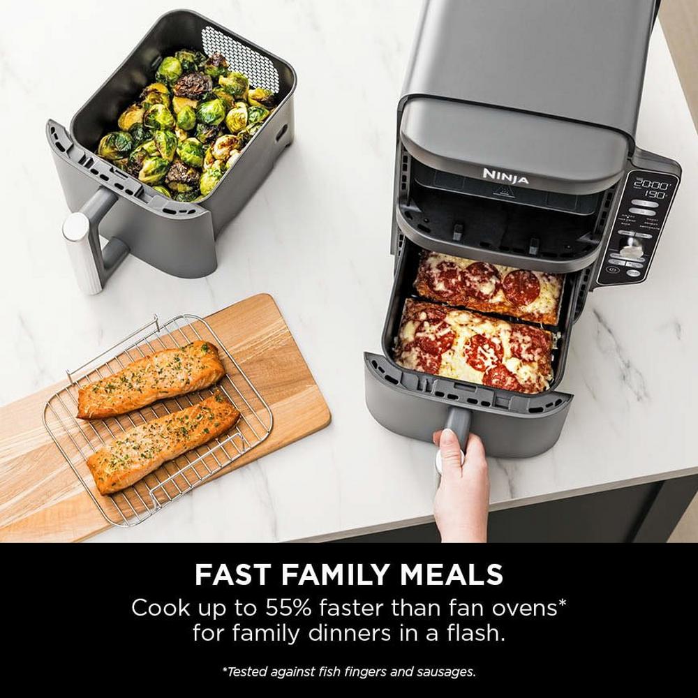 Ninja Double Stack XL 2-Drawer 9.5L Air Fryer Grey SL400UK – image 12 of 15