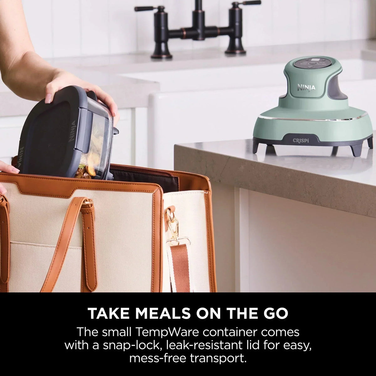Ninja FN101UKSG CRISPi 4 in 1 Portable Glass Air Fryer Sage – image 9 of 18