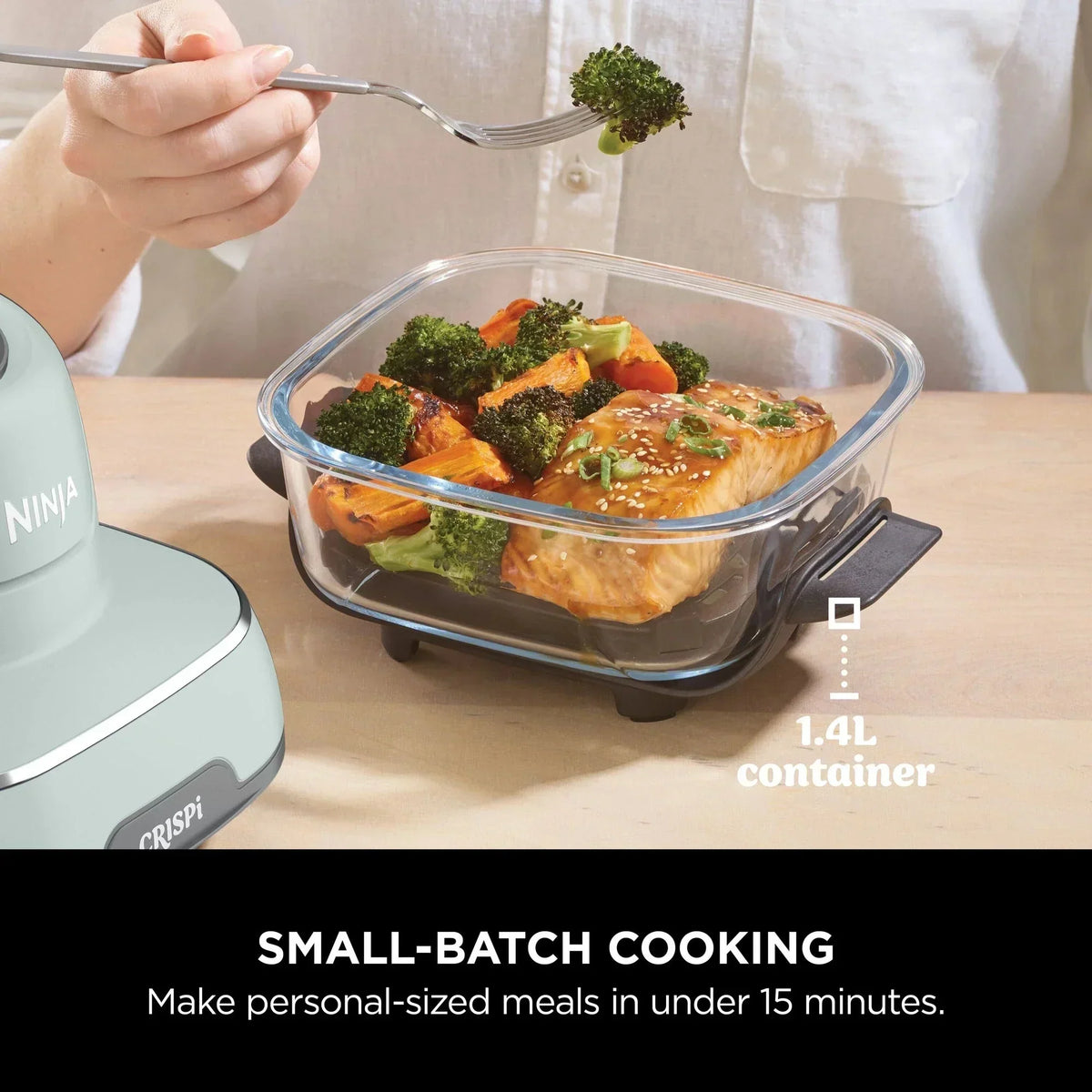 Ninja FN101UKSG CRISPi 4 in 1 Portable Glass Air Fryer Sage – image 8 of 18