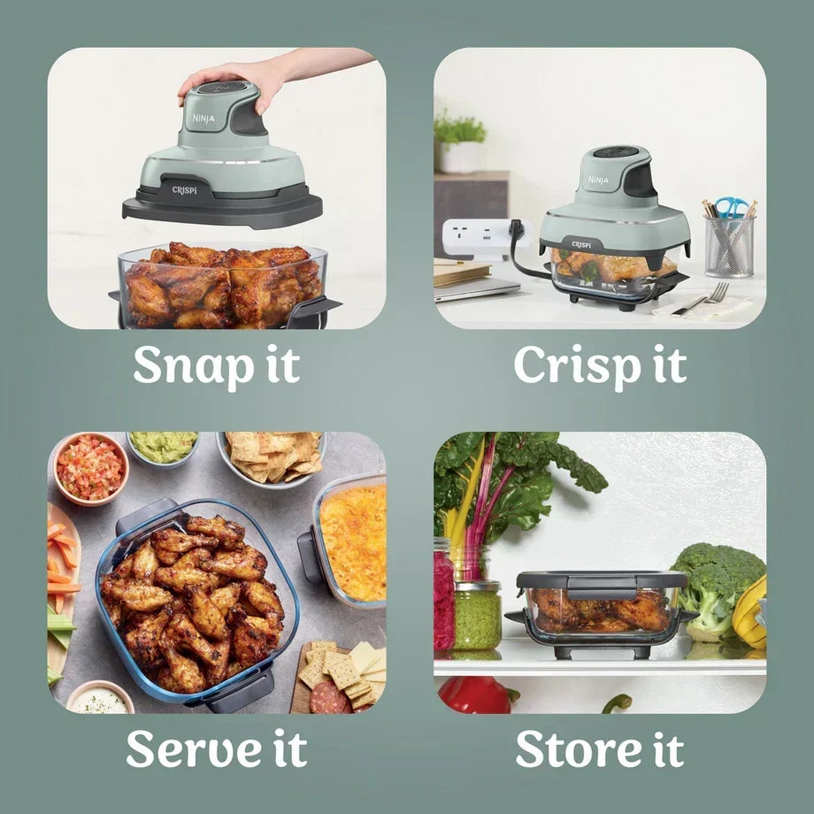 Ninja FN101UKSG CRISPi 4 in 1 Portable Glass Air Fryer Sage – image 15 of 18