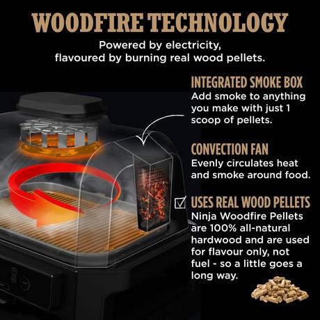 Ninja OG850UK Woodfire Pro XL Electric BBQ Grill & Smoker – image 11 of 13