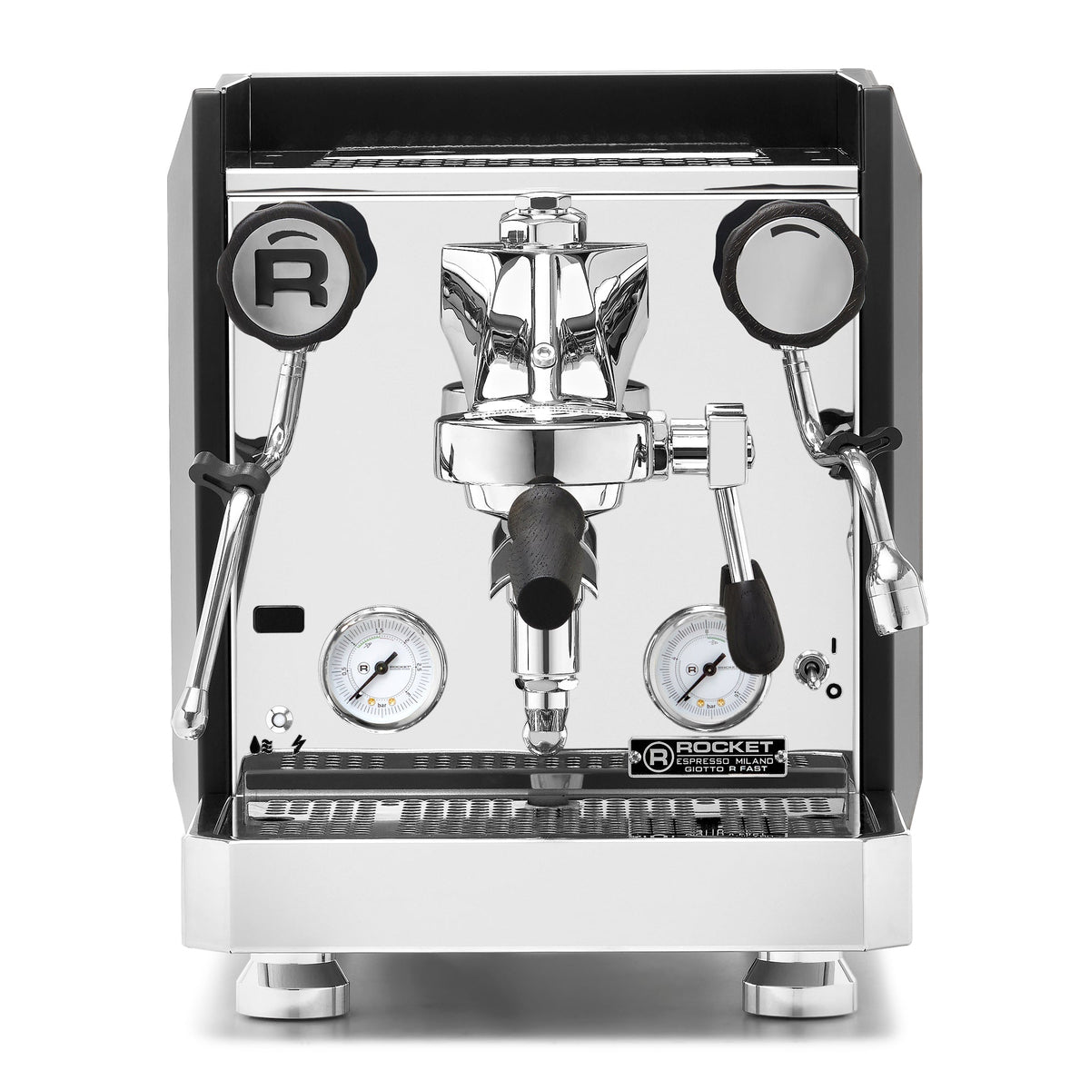 Rocket Espresso Giotto FAST R Espresso Machine – Black / Blackened Oak / No Flow Control