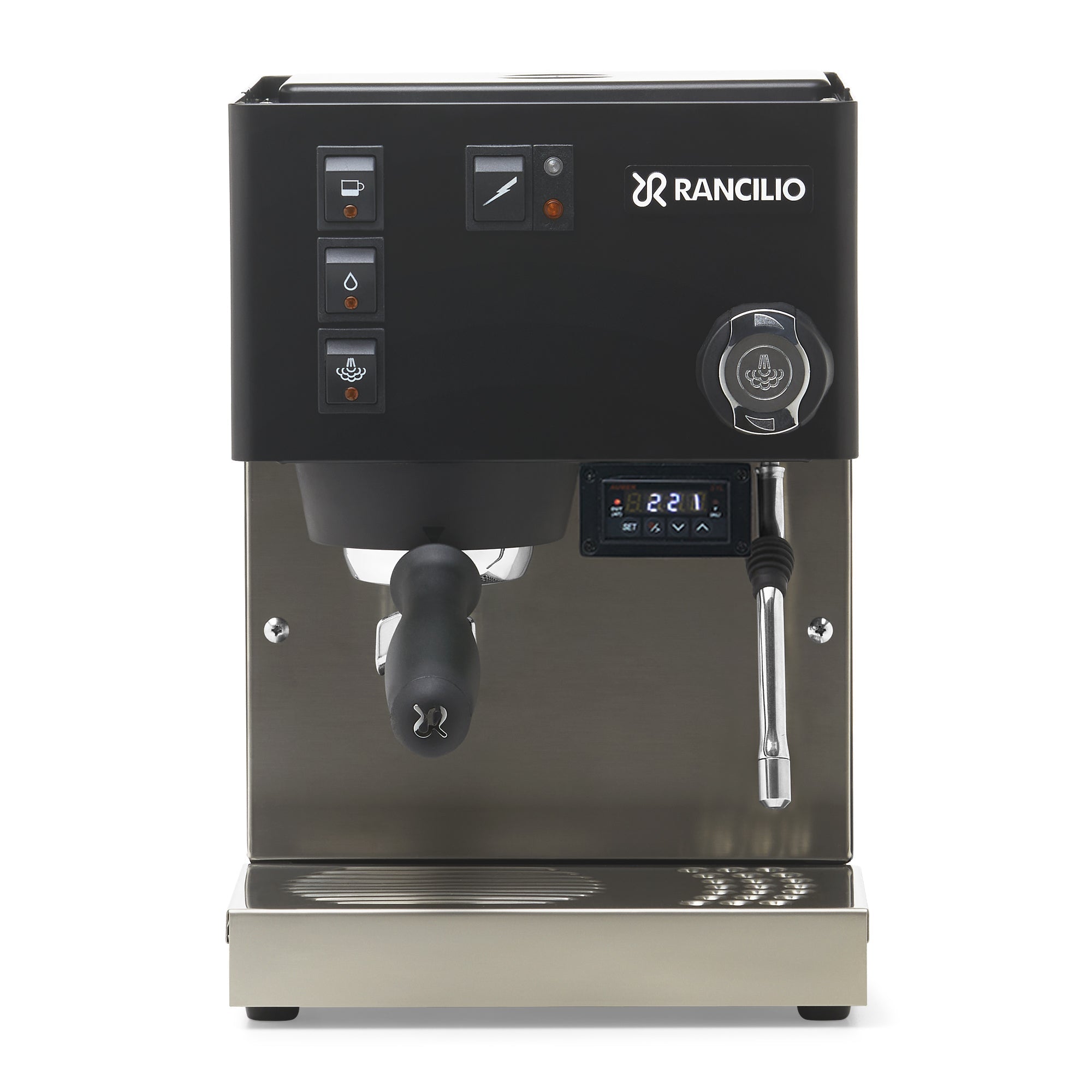 Refurbished Rancilio Silvia Espresso Machine – Black / With PID