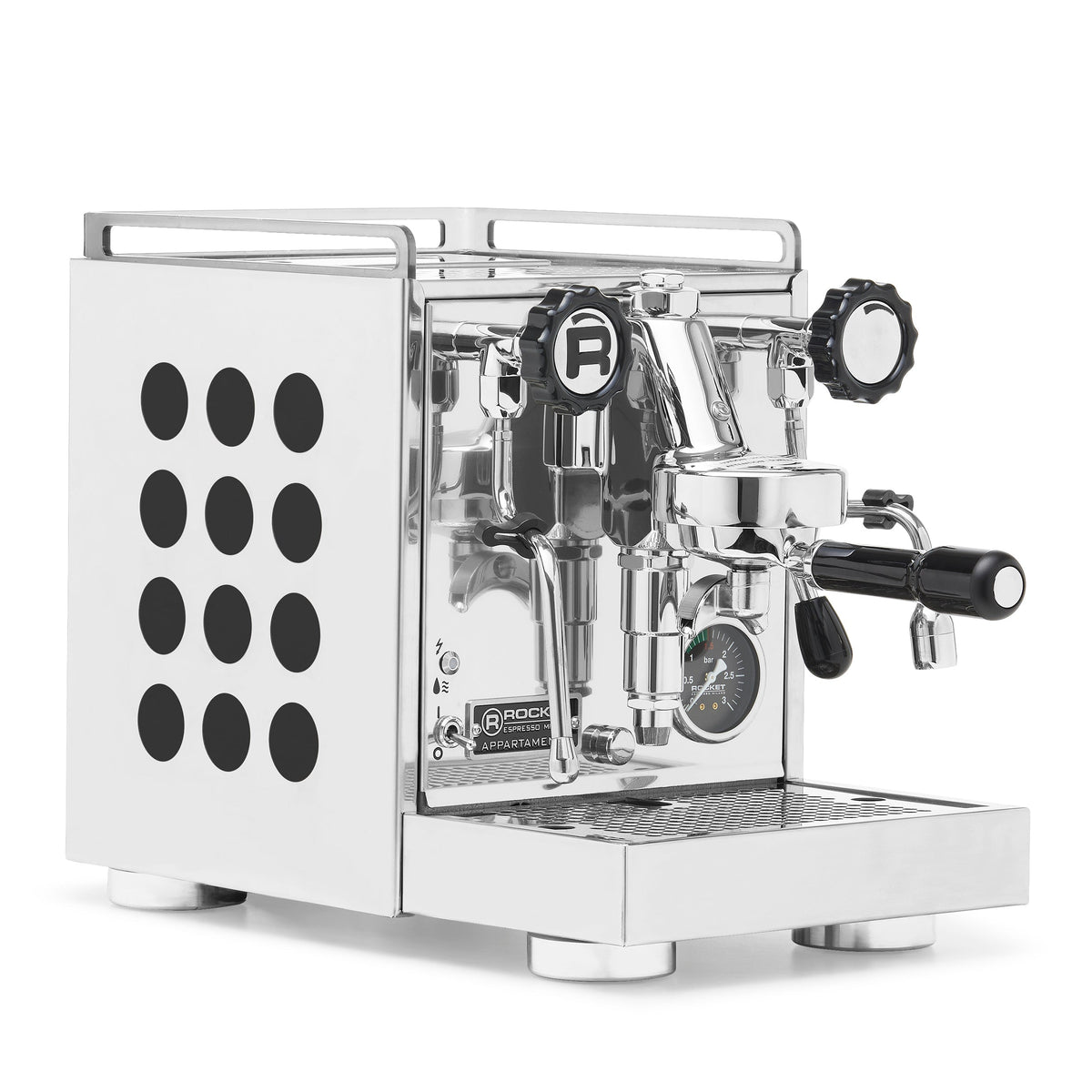 Rocket Espresso Appartamento 2.0 Chrome – Black / No Accents