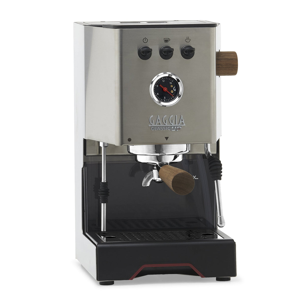 Gaggia Classic Up Espresso Machine – Stainless Steel / Walnut