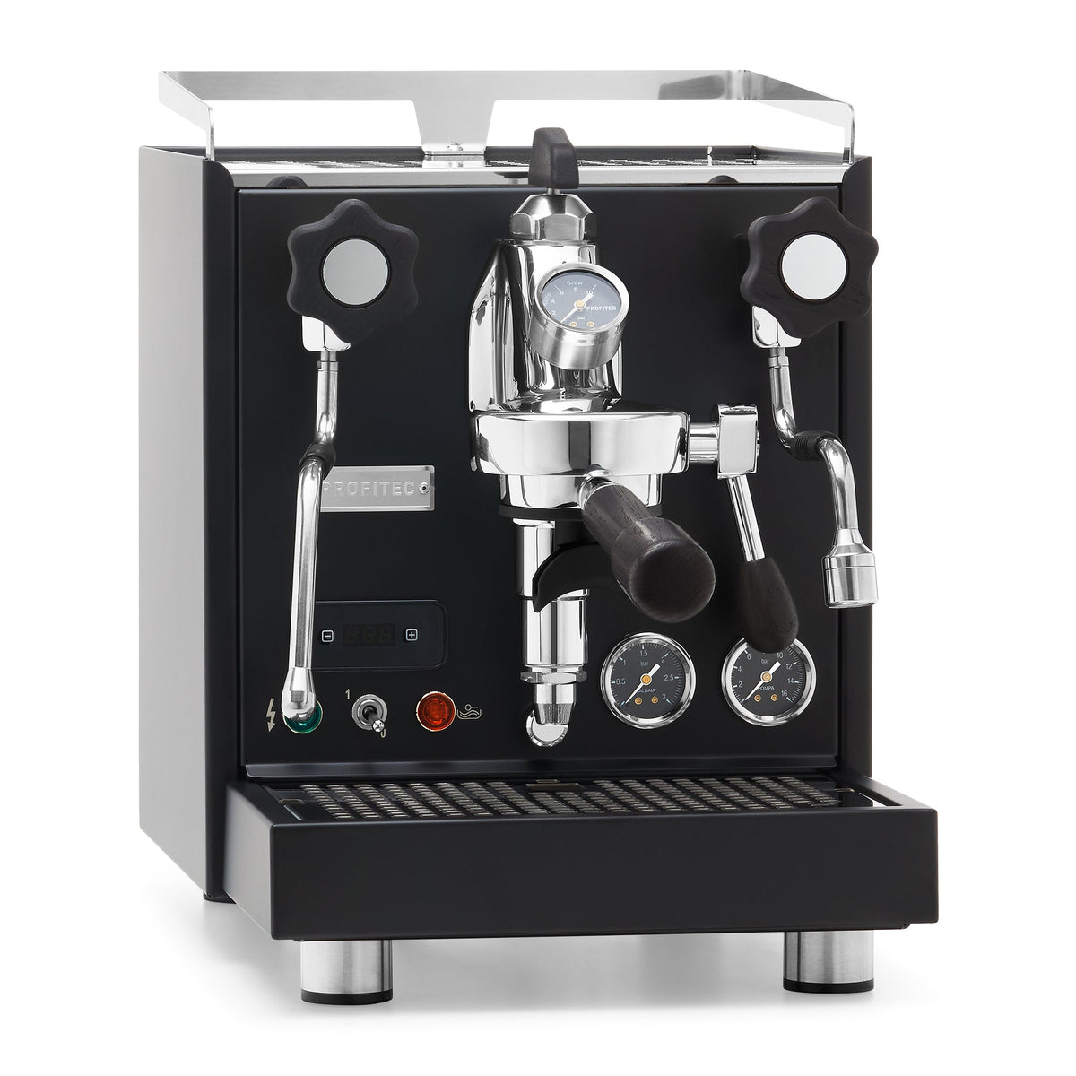 Profitec Pro 500 PID Espresso Machine – Black / Blackened Oak / Flow Control