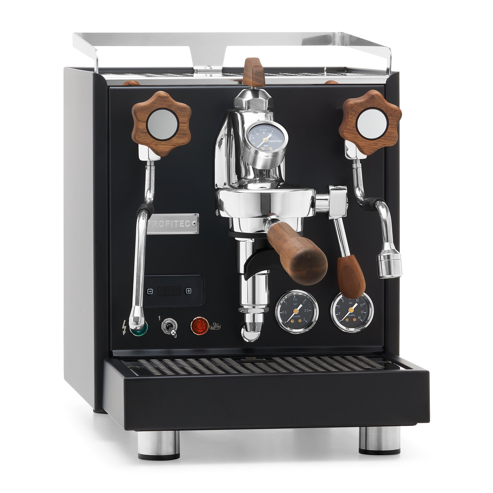 Profitec Pro 500 PID Espresso Machine – Black / Walnut / Flow Control