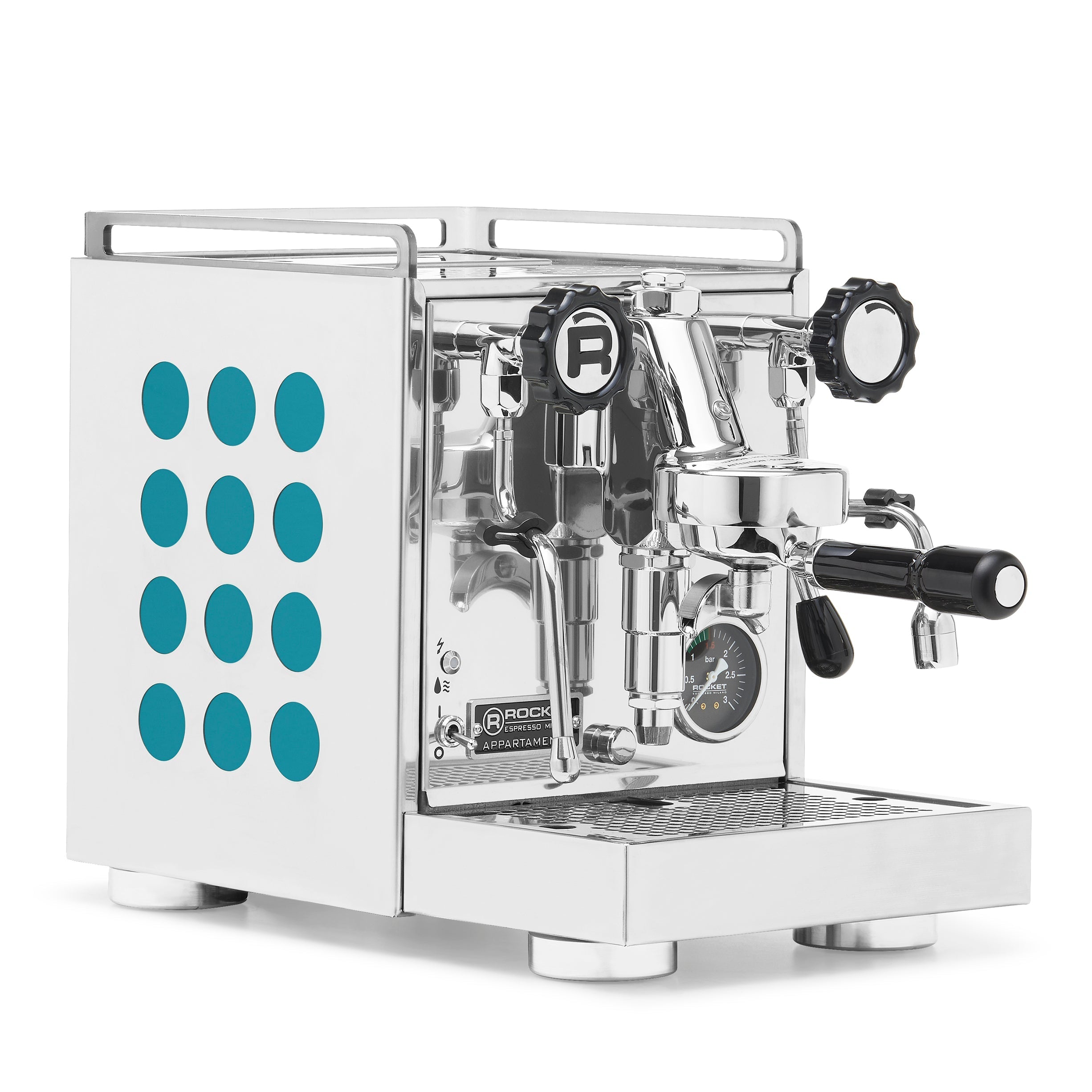 Rocket Espresso Appartamento 2.0 Chrome – Amazonite / No Accents