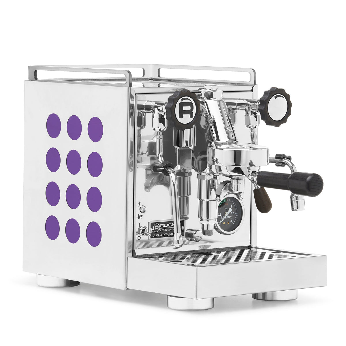 Rocket Espresso Appartamento 2.0 Chrome – Amethyst / Blackened Oak