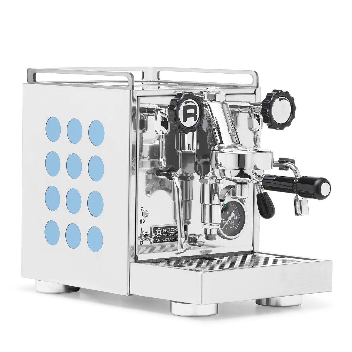 Rocket Espresso Appartamento 2.0 Chrome – Aquamarine / No Accents