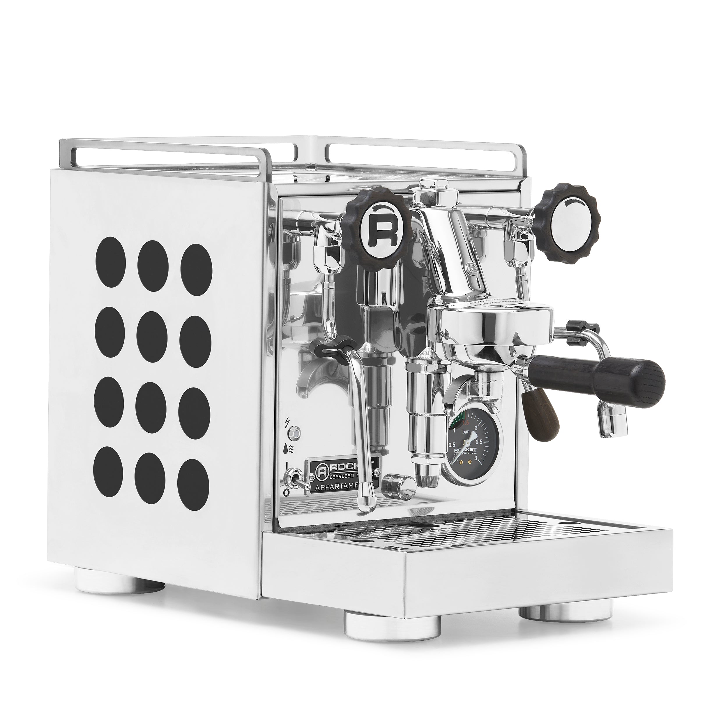 Rocket Espresso Appartamento 2.0 Chrome – Black / Blackened Oak
