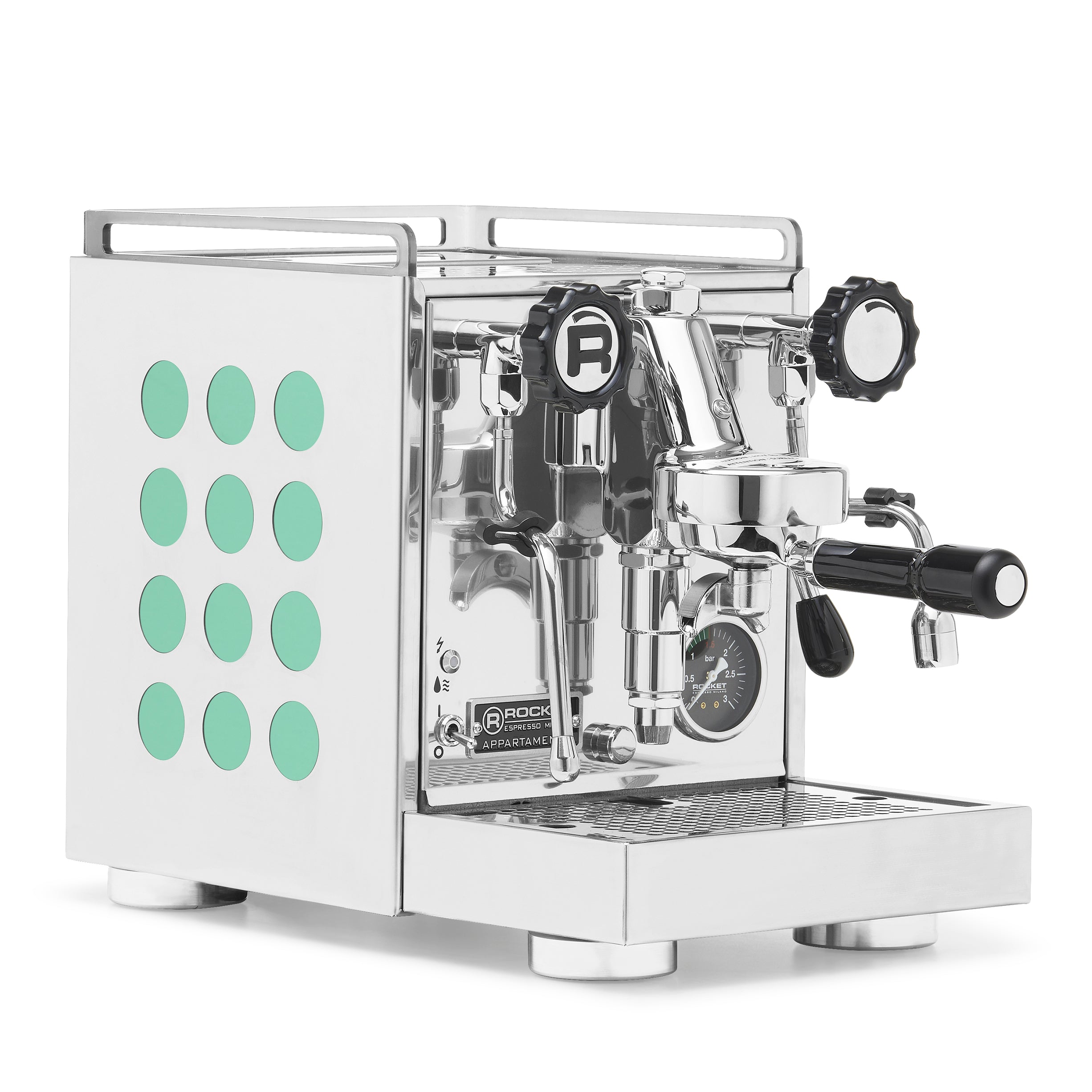 Rocket Espresso Appartamento 2.0 Chrome – Emerald / No Accents