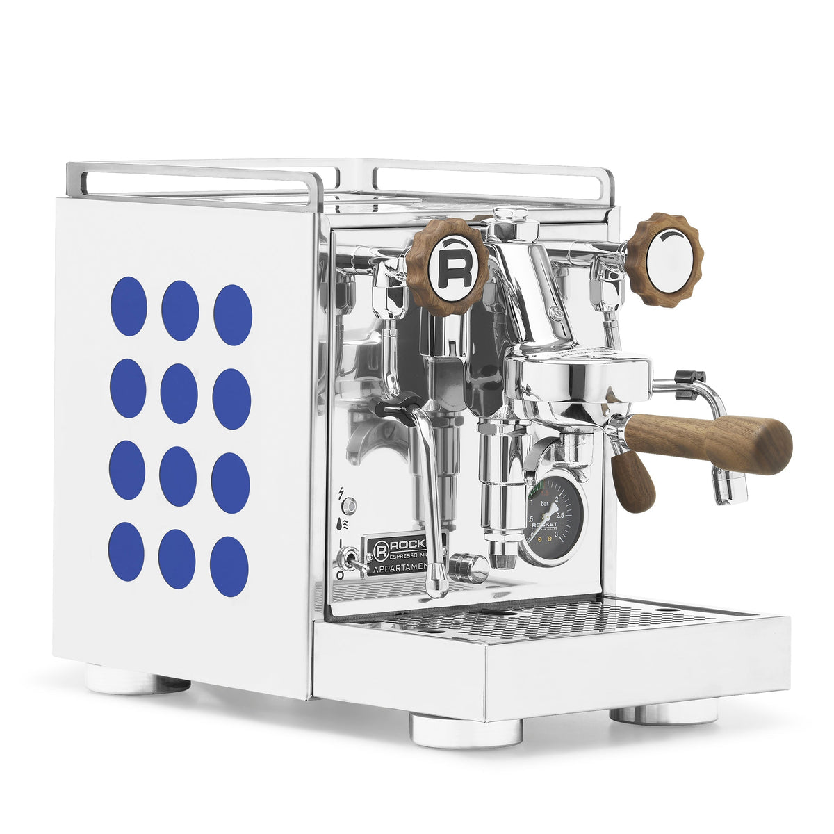 Rocket Espresso Appartamento 2.0 Chrome – Sapphire / Walnut